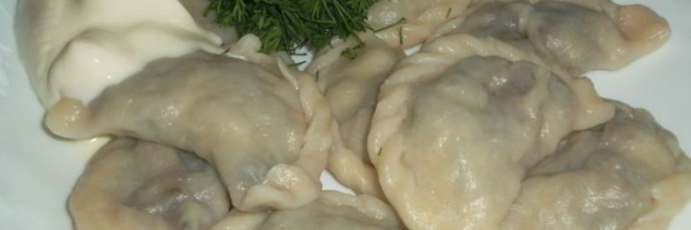 Вареники с шампиньонами