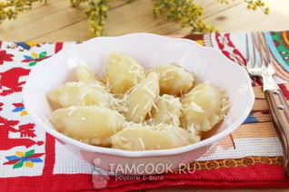 Вареники с сырной начинкой