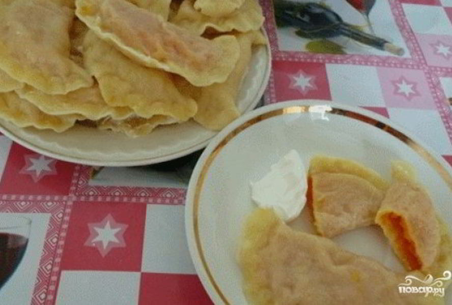 Вареники с тыквой