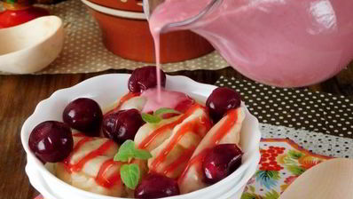 вареники с вишней на кефире