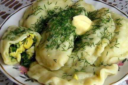 Вареники со шпинатом