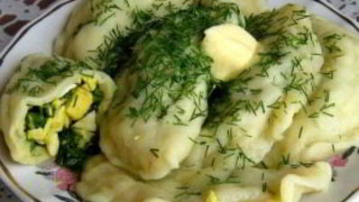 вареники со шпинатом