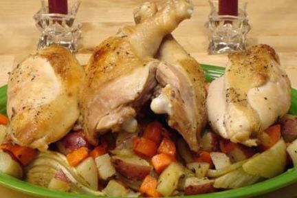 Куриное жаркое с овощами