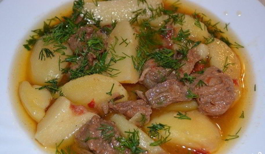 Рецепт жаркого из баранины с картофелем