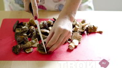 жаркое из говядины с белыми грибами