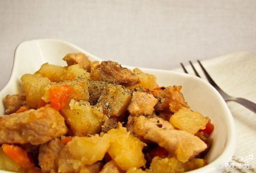 Жаркое из говядины с картофелем