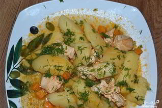 Жаркое из курицы в мультиварке