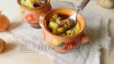 жаркое из свинины в горшочках