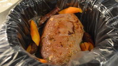 жаркое с горчицей и кленовым сиропом в медленноварке