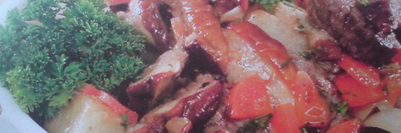 Жаркое с грибами и овощами