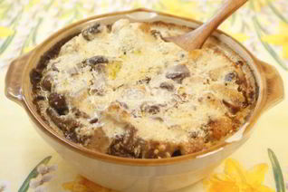 Жаркое с стручковой фасолью и опятами