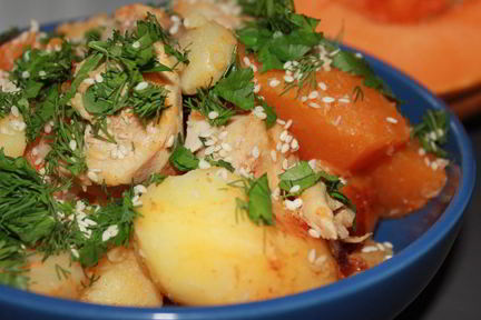 Жаркое с тыквой