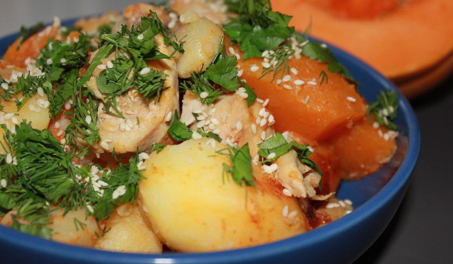 Рецепт жаркого с тыквой