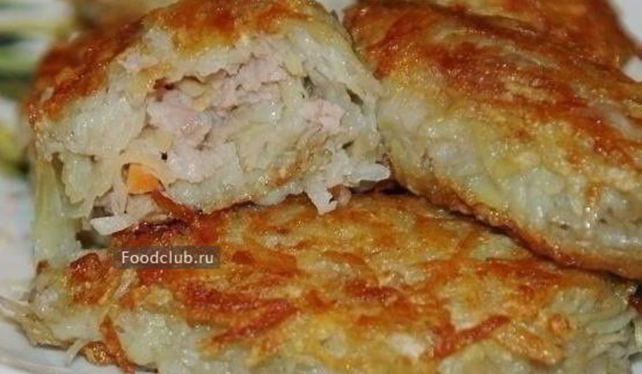 Рецепт картофельных зраз с фаршем