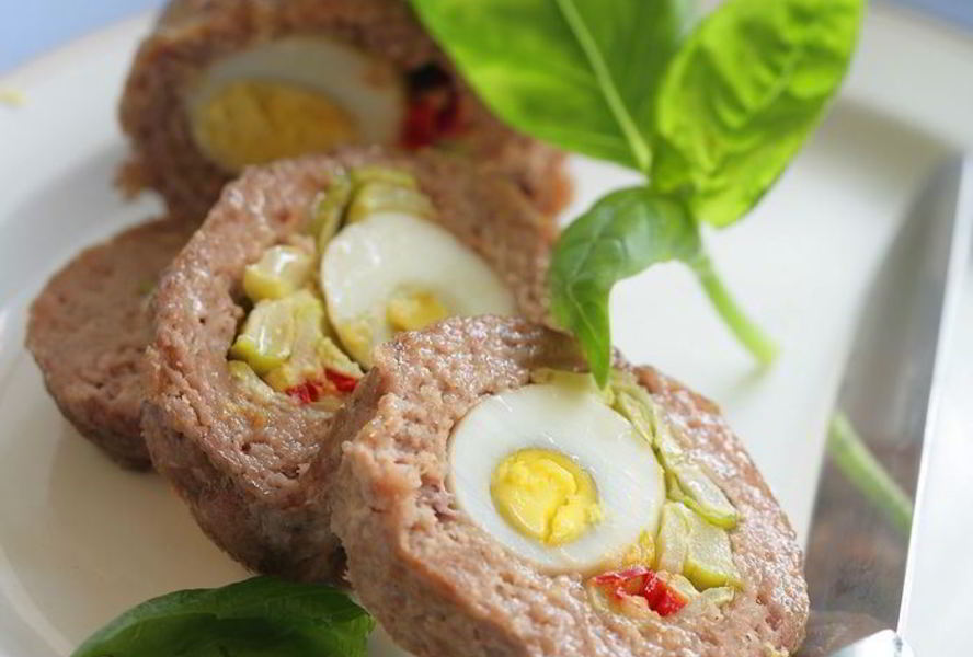 Мясные зразы с овощной начинкой