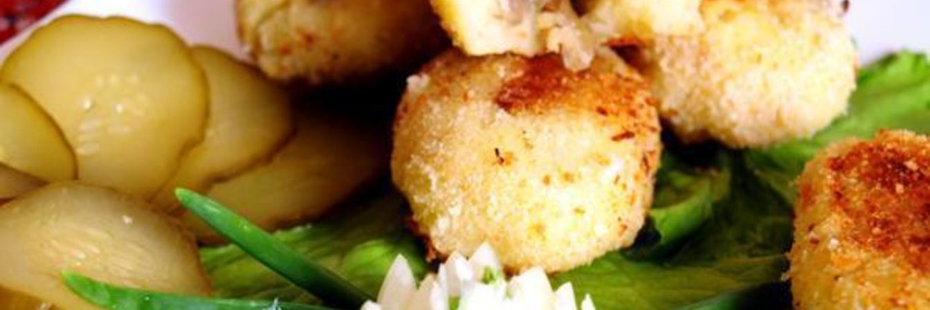 Постные картофельные зразы с грибами