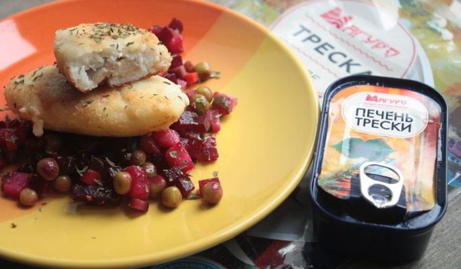 Рецепт рыбных зраз с печенью трески