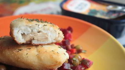 рыбные зразы с печенью трески