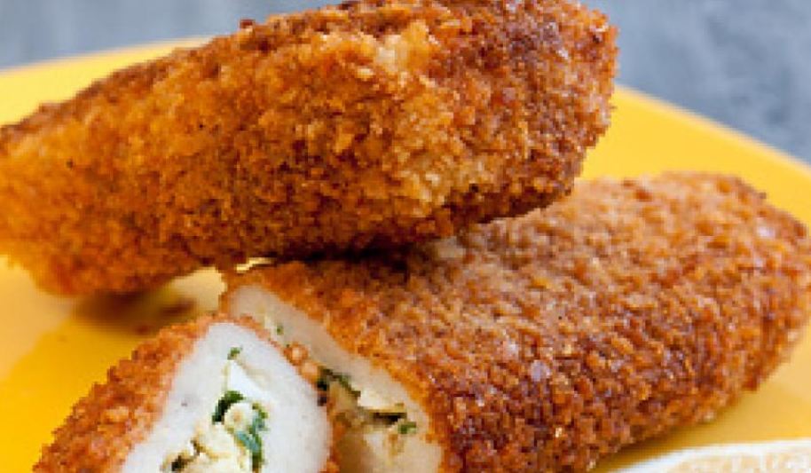 Рецепт рыбных зраз в панировке