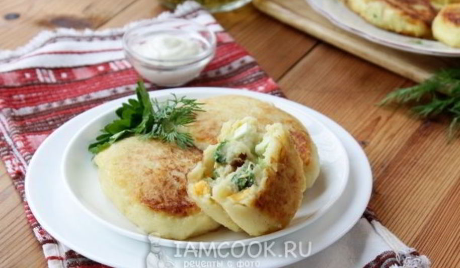 Рецепт зраз картофельных с яйцом и луком