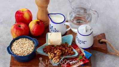 геркулесовая каша яблочный пирог