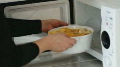 гороховая каша в микроволновке