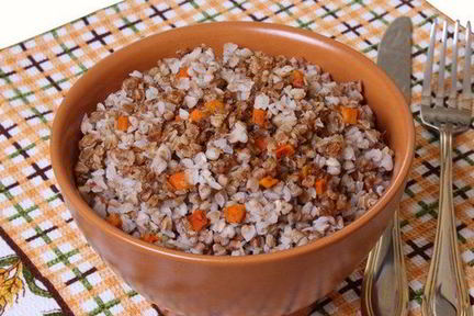 Душеновская гречка с мясным фаршем