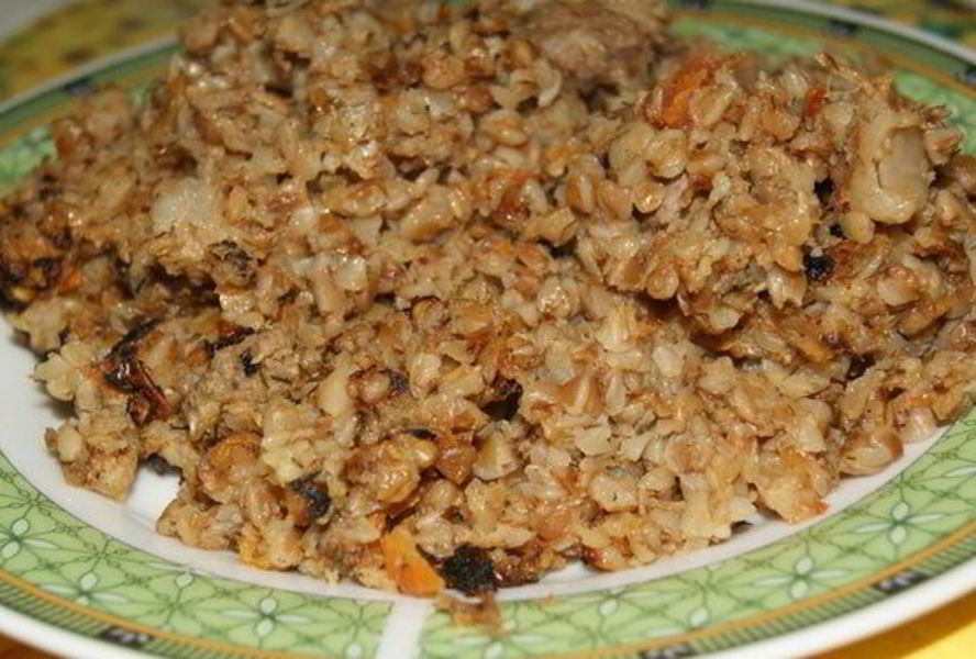 Гречка по-купечески со свининой