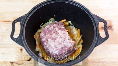 гречка с фаршем и грибами