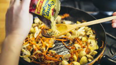 гречка с грибами и овощами