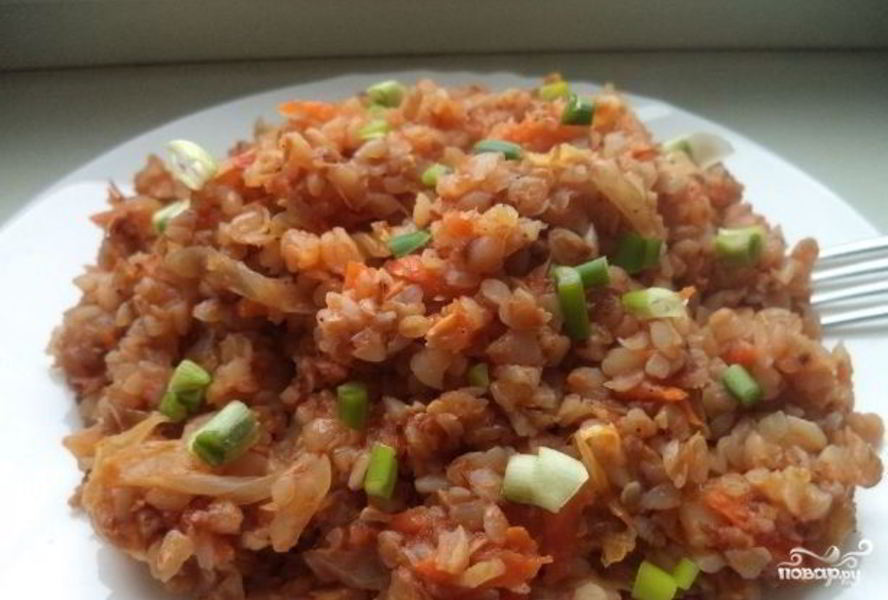 Гречка с капустой