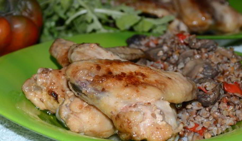 Рецепт гречки с курицей и грибами из мультиварки