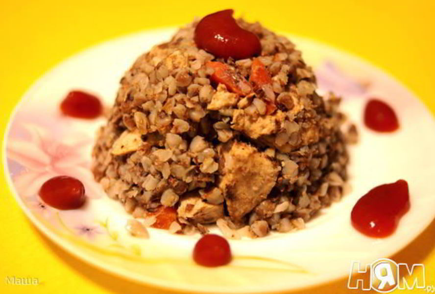 Гречка с курицей и овощами в мультиварке