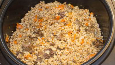 гречка с мясом и морковью в мультиварке