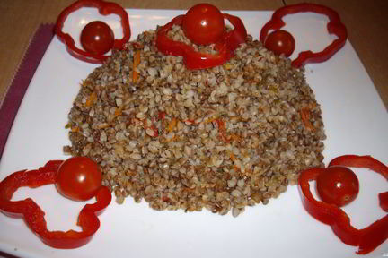 Гречка с овощами в мультиварке