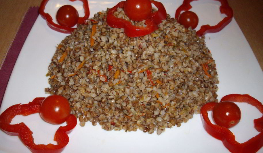 Рецепт гречки с овощами в мультиварке