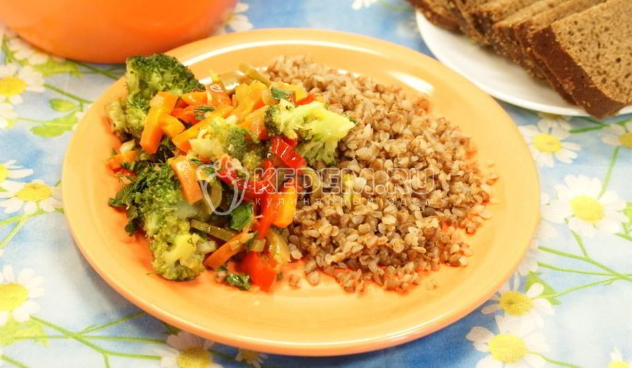 Рецепт гречки с овощами