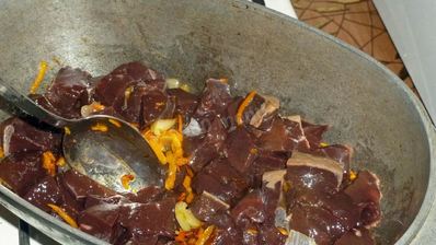 гречка с печенью