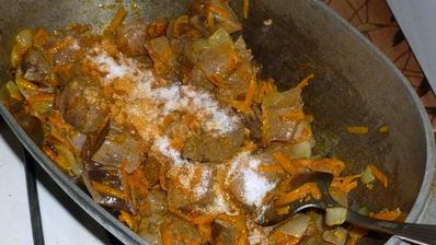 гречка с печенью