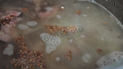 гречка с тушенкой ветчиной в мультиварке