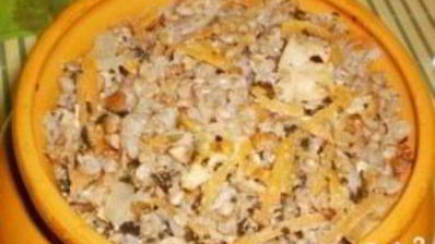 гречка в горшочках