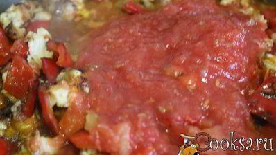 гречневая каша с болгарским перцем и фаршем