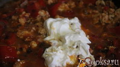 гречневая каша с болгарским перцем и фаршем