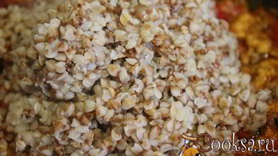 гречневая каша с болгарским перцем и фаршем