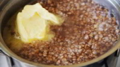 гречневая каша с маслом