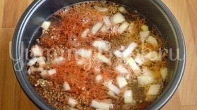 гречневая каша с мясом в мультиварке