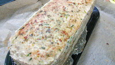 гречневая каша с шампиньонами в мясном хлебце