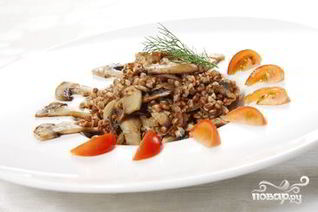 Гречневая каша с шампиньонами