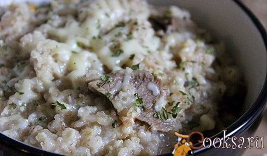 Рецепт каши из многозерновых хлопьев с говядиной и сыром