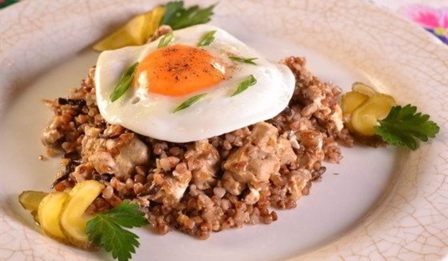 Рецепт каши старокиевской с телячьими мозгами и грибами